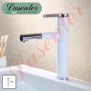 Vòi Lavabo Mạ Crom Bóng - Trắng  20cm LUSENTER (VLB17)