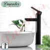 Vòi Lavabo Điếu Tròn Đen 30cm (VLB56)