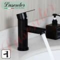 Vòi Lavabo Điếu Tròn Đen 20cm (VLB53)