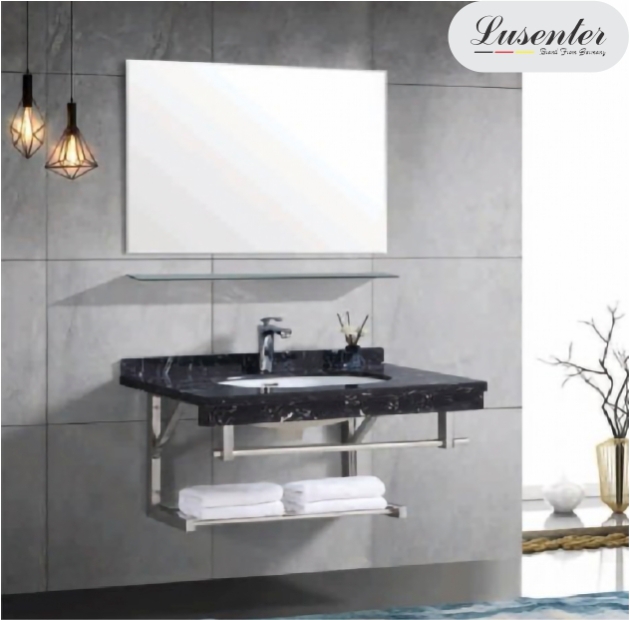 Bộ Tủ Lavabo Khung Inox và Đá Granite LUSENTER (TLVB11)