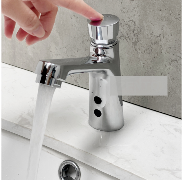 Vòi Lavabo Cảm Ứng Inox Mạ Crom (VLBCU07)
