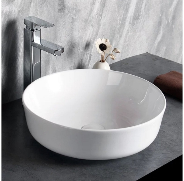 Lavabo Đặt Bàn Trắng Tròn LUSENTER (LB02)