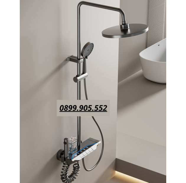 Sen Cây Tắm Nóng Lạnh Hiển Nhiệt 4 Phím ST79 