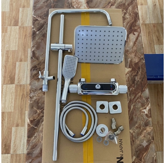 Sen Tắm Inox Tay Vặn Tròn Nhám LUSENTER (ST30)
