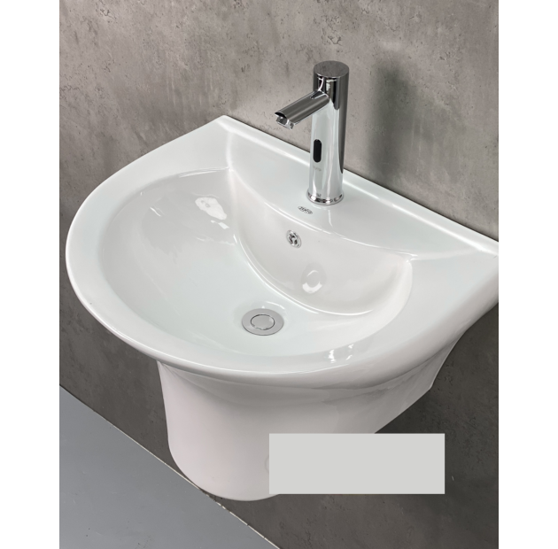 Chậu Lavabo Treo Tường Trắng Sứ (LBTT19)