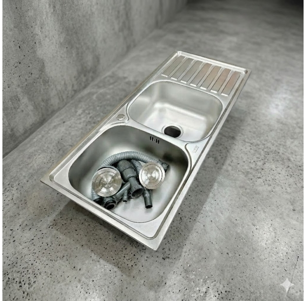 Chậu Rửa Chén 2 Hộc Cánh LUSENTER (BRC06)