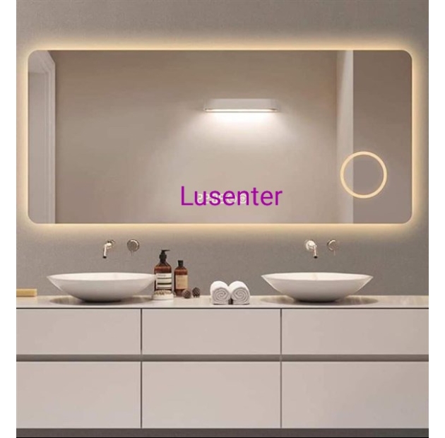 Gương Led + Bàn đá + Lavabo+ Vòi âm tường LUSENTER (TLVB35)