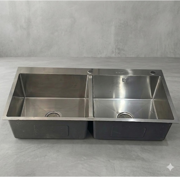 Bồn Rửa Chén 2 Hộc Inox 304 KT 1000 x 500 x 230mm (BRC33)