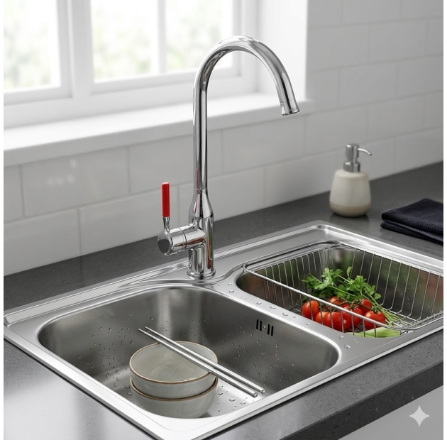 Vòi Chén Nóng Lạnh Xoay Bi 35cm (VC59)