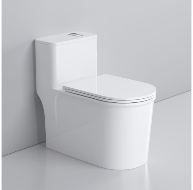 Bồn Cầu Một Khối Nút Nhấn Lệch (BCMK82)