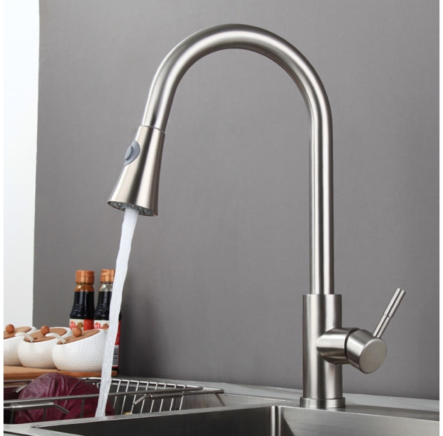 Vòi Chén Inox 304 Dây Rút LUSENTER (VC10)