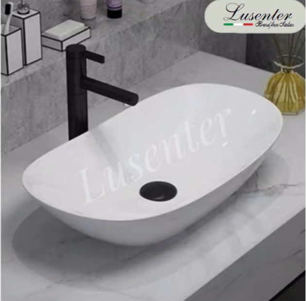 Lavabo Đặt Bàn Thuyền Trắng LUSENTER (LB05)