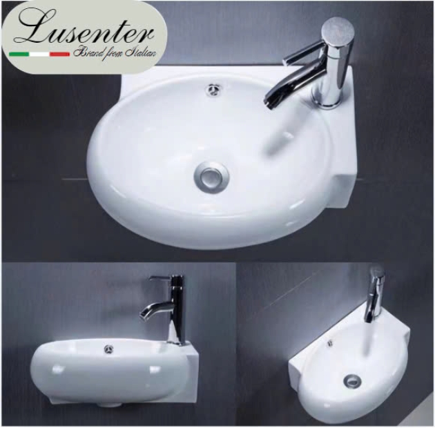 Lavabo Treo Tường Tròn LUSENTER (LBTT03)