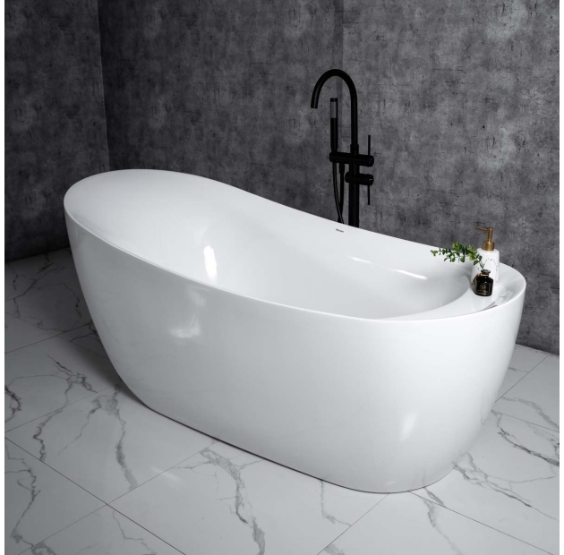 Bồn Tắm Oval Cong Trắng  LUSENTER - BT26