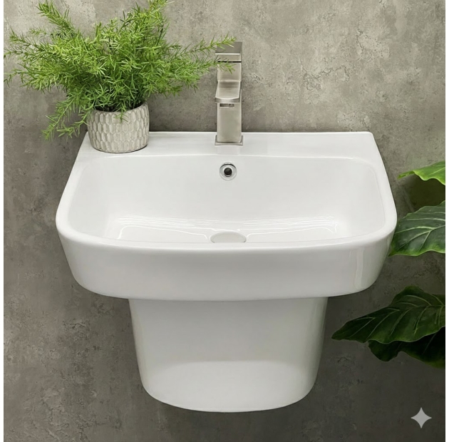 Chậu Lavabo Treo Tường KT 540x400x450mm (LBTT27)