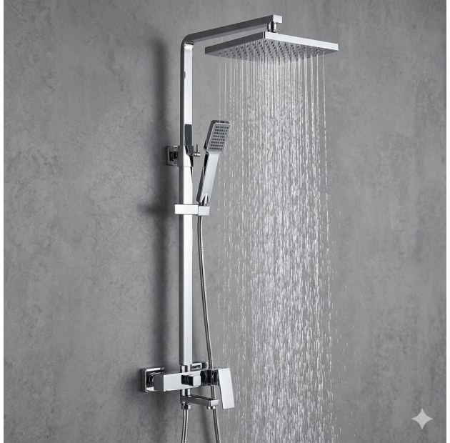 Sen Cây Tắm Nóng Lạnh Inox Mạ Crome Đồng Thau (ST91)