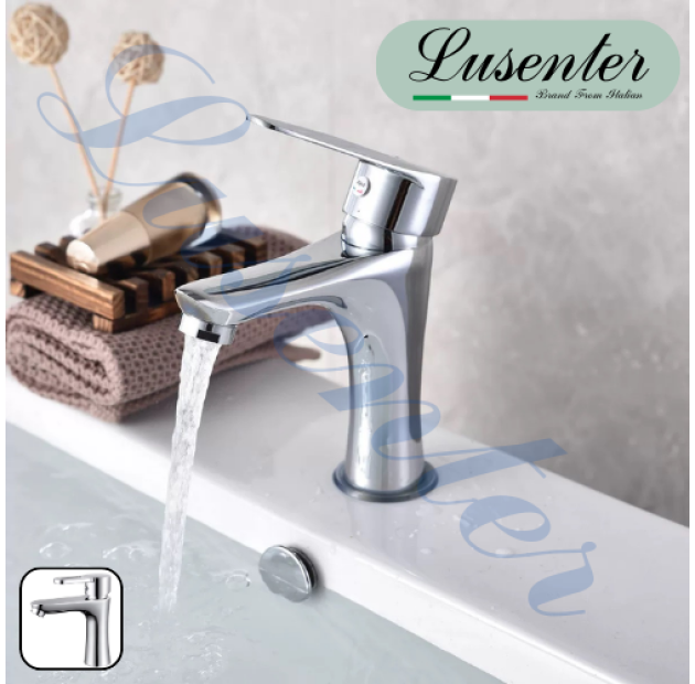 Vòi Lavabo Tròn Eo Mạ Crom Bóng 20cm (VLB58)