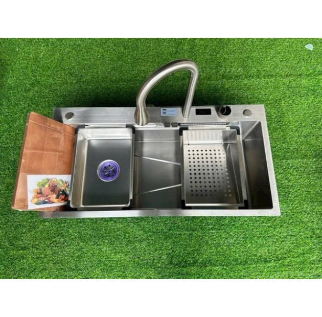 Bồn Rửa Chén 1 Hộc Inox 2 Phím 90x46 (BRC46)