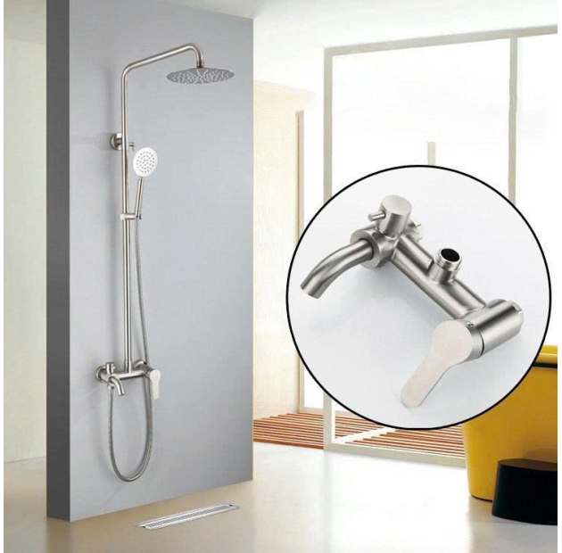 Sen Tắm Tròn Lạnh, Inox 304 mạ Crom Bóng  (ST29)