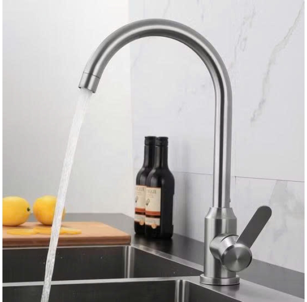 Vòi Chén Số 6 Nóng Lạnh 304 Xoay Bi LUSENTER (VC23)