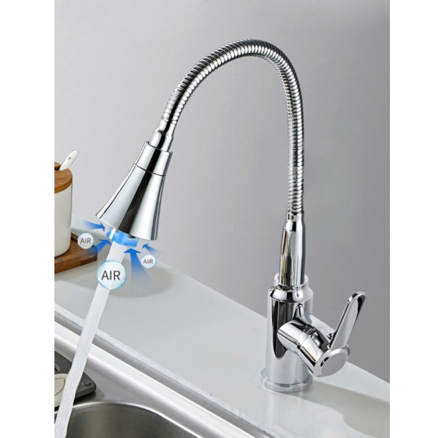 Vòi Rửa Chén Bẻ Đầu Loe Bi Nóng Lạnh LUSENTER (VC36)