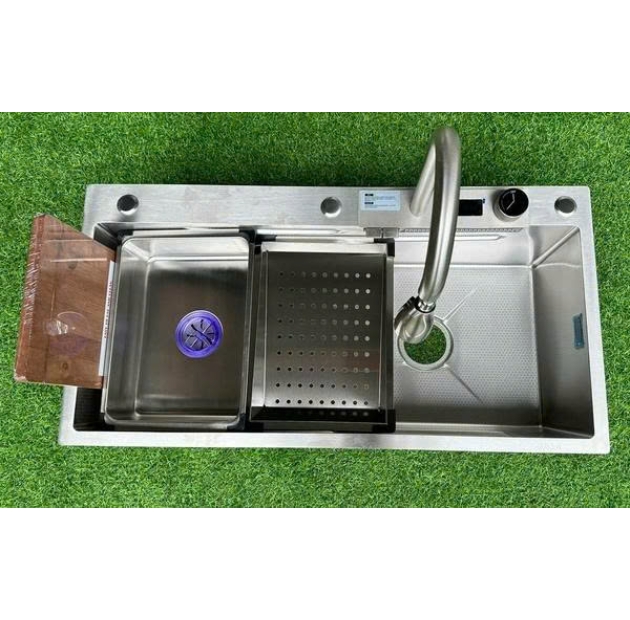 Bồn Rửa Chén 1 Hộc Inox 2 Phím 90x46 (BRC46)