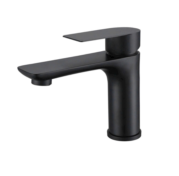 Vòi Lavabo Lạnh Inox Sơn Tĩnh Điện Đen Cao 20cm 