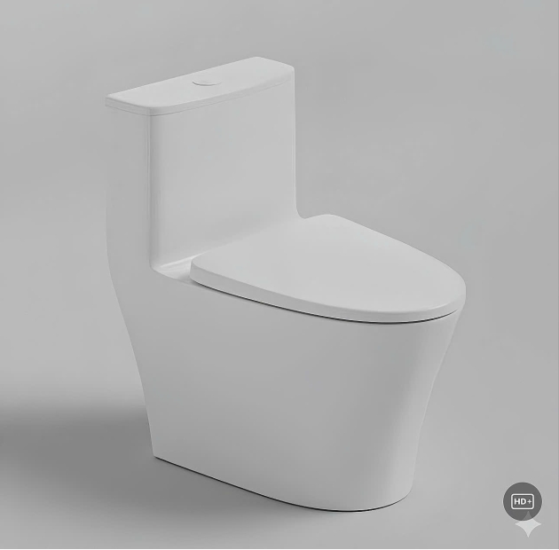 Bồn Cầu Một Khối Trắng Sứ Ceramic BCMK76