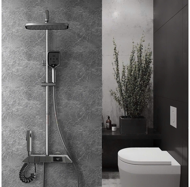 Sen Cây Tắm Hiển Nhiệt Độ Nóng Lạnh Nano Xám ST73