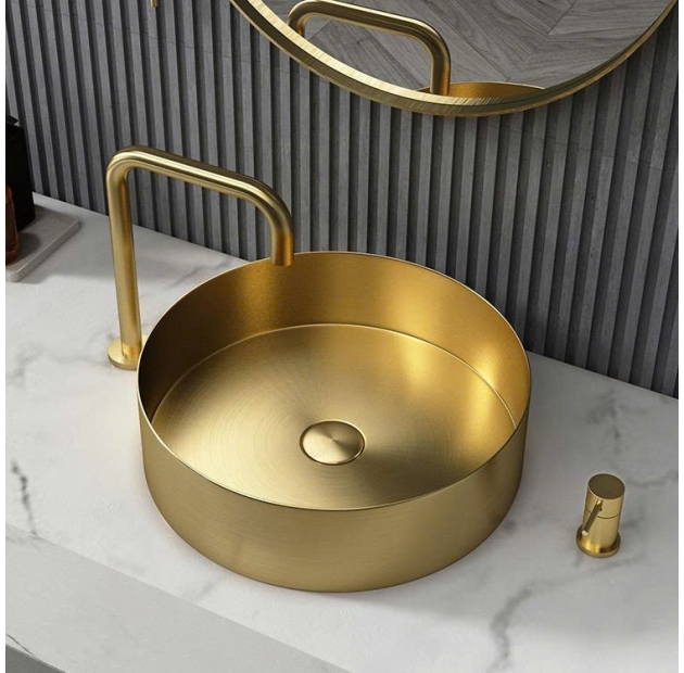 Chậu Lavabo Đặt Bàn Chất Liệu Thép (LB80) 