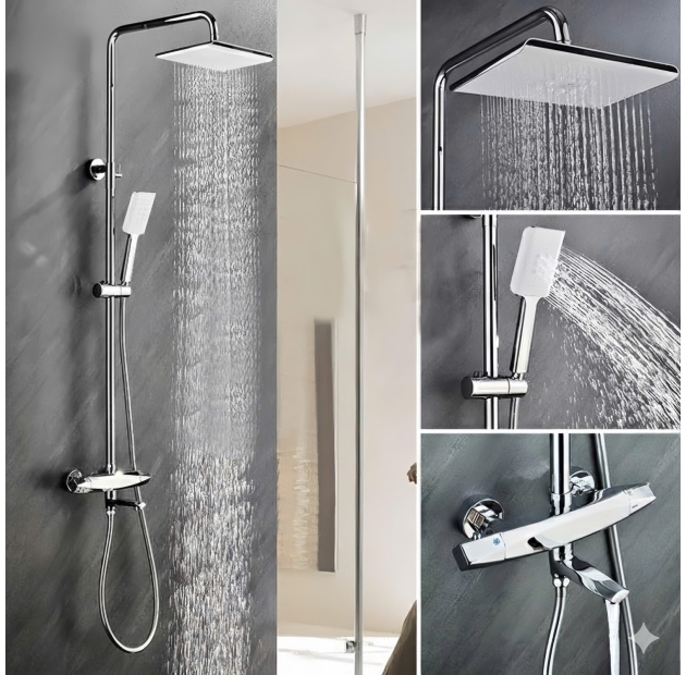 Sen Tắm Nóng Lạnh Đồng Thau Mạ Crom ST88