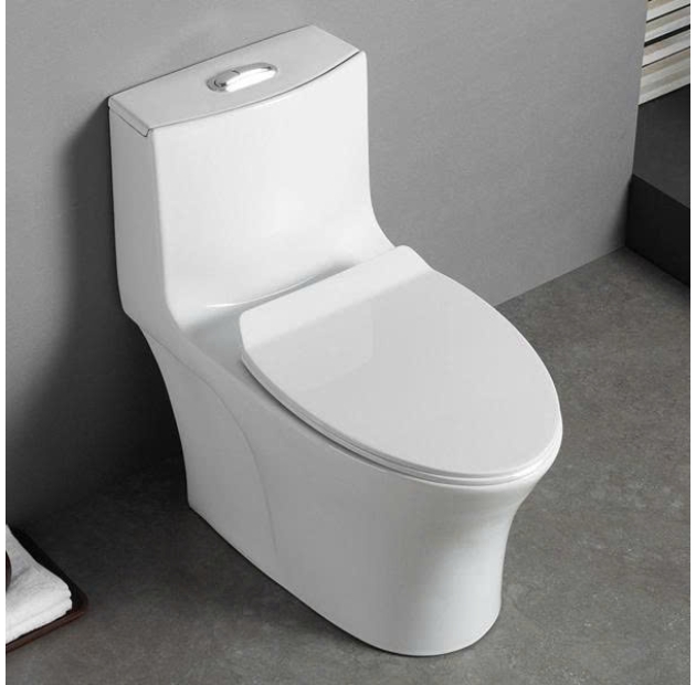 Bồn Cầu 1 Khối Trắng Sứ LUSENTER (BCMK05)