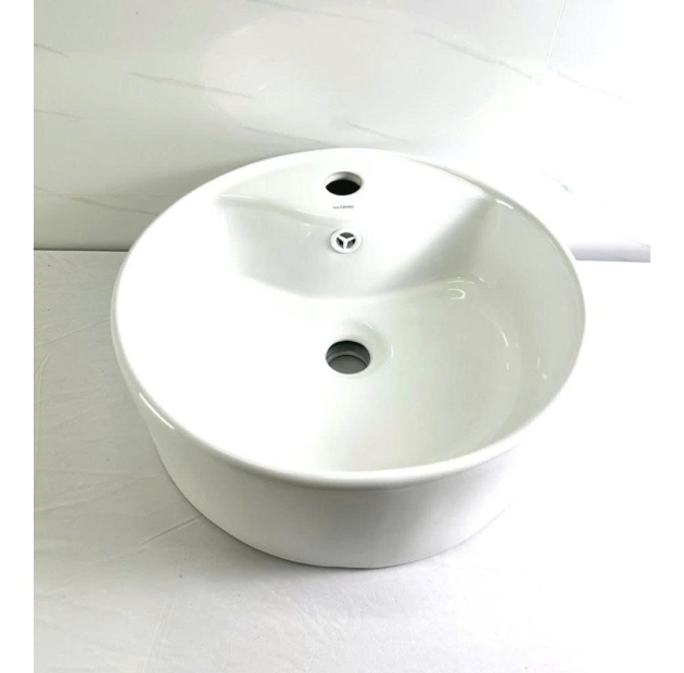 Lavabo Đặt Bàn Tròn Trắng LUSENTER (LB01)